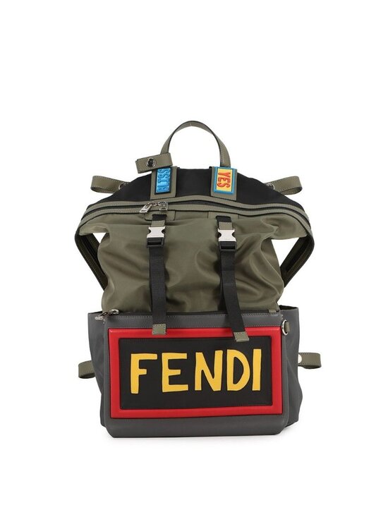 Fendi Backpack Nylon Leather Siu with Chair main image 2